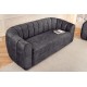 SOFA BABYLON 202X89 CM WELUR SZARY