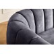 SOFA BABYLON 202X89 CM WELUR SZARY