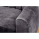 SOFA BABYLON 202X89 CM WELUR SZARY