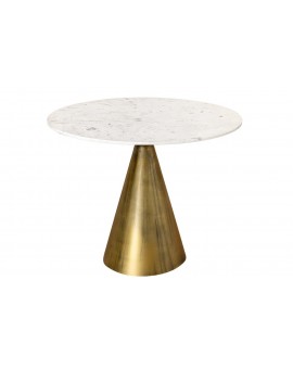 STÓŁ ELEGANCIA 100 CM MARMUR BIAŁY