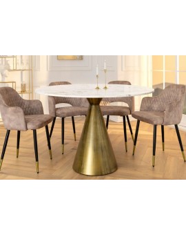 ST&Oacute;Ł ELEGANCIA 100 CM MARMUR BIAŁY