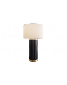 LAMPA STOŁOWA ELEGANCIA CERAMICZNA CZARNA