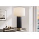LAMPA STOŁOWA ELEGANCIA CERAMICZNA CZARNA