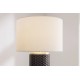 LAMPA STOŁOWA ELEGANCIA CERAMICZNA CZARNA