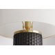 LAMPA STOŁOWA ELEGANCIA CERAMICZNA CZARNA
