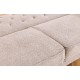 SOFA ROZKŁADANA MAISON BELLE AFFAIRE 220 CM BOUCLE BEŻOWA