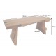 ŁAWKA ROOT 100X40 CM TEAK