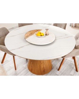 STÓŁ UNIQUE 120 CM CERAMICZNY BIAŁY