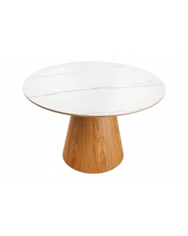STÓŁ UNIQUE 120 CM CERAMICZNY BIAŁY