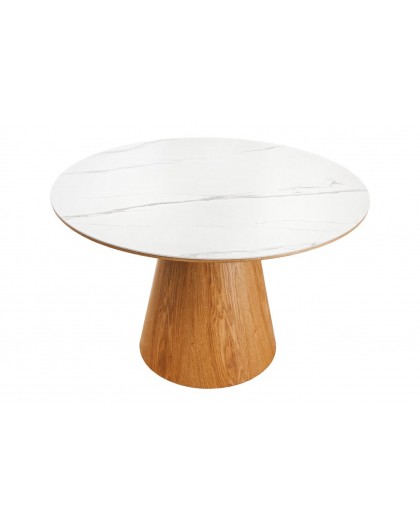 STÓŁ UNIQUE 120 CM CERAMICZNY BIAŁY