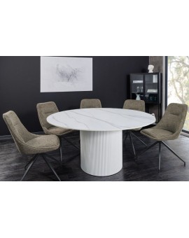 STÓŁ UNIQUE III 120 CM CERAMICZNY BIAŁY