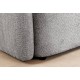 SOFA 3-OSOBOWA ART DECO BOUCLE SZARA