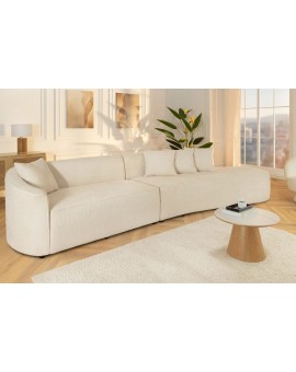 SOFA 3-OSOBOWA 330 CM ATELIER BOUCLE BEŻOWA