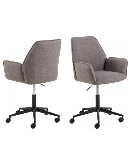 KRZESŁO BIUROWE GLENDA JASNOSZARE