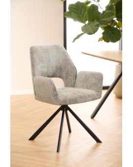KRZESŁO OBROTOWE GRAHAM SZARE
