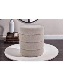PUF VOQUE 41 CM BOUCLE BEŻOWA