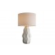 LAMPA STOŁOWA ELEGANCIA CERAMICZNA BIAŁA