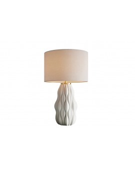 LAMPA STOŁOWA ELEGANCIA CERAMICZNA BIAŁA