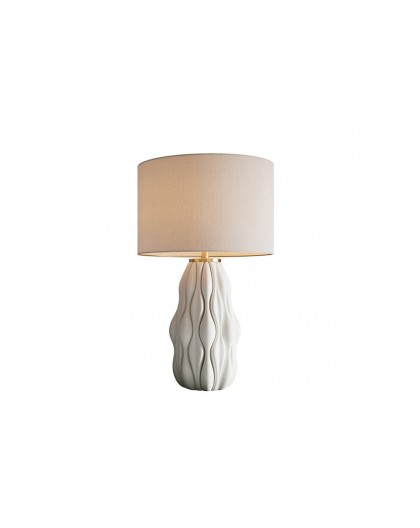 LAMPA STOŁOWA ELEGANCIA CERAMICZNA BIAŁA