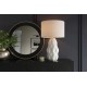 LAMPA STOŁOWA ELEGANCIA CERAMICZNA BIAŁA