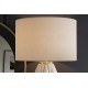 LAMPA STOŁOWA ELEGANCIA CERAMICZNA BIAŁA