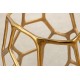 STOLIK KAWOWY LIQUID GEOMETRIE 50 CM ZŁOTY