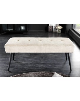 ŁAWKA BOUTIQUE II 100X35 CM SZTRUKS BEŻOWY
