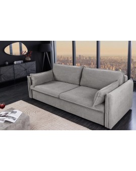 SOFA ROZKŁADANA APARTAMENT 215 CM SZARA