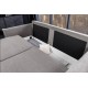 SOFA ROZKŁADANA APARTAMENT 215 CM SZARA