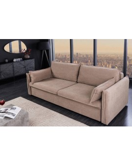 SOFA ROZKŁADANA APARTAMENT 215 CM BEŻOWA