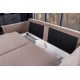 SOFA ROZKŁADANA APARTAMENT 215 CM BEŻOWA