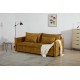SOFA ROZKŁADANA APARTAMENT 215 CM WELUR MUSZTARDOWY