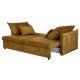 SOFA ROZKŁADANA APARTAMENT 215 CM WELUR MUSZTARDOWY