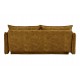 SOFA ROZKŁADANA APARTAMENT 215 CM WELUR MUSZTARDOWY