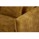 SOFA ROZKŁADANA APARTAMENT 215 CM WELUR MUSZTARDOWY