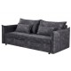 SOFA ROZKŁADANA APARTAMENT 215 CM WELUR SZARY