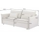 SOFA ROZKŁADANA II APARTAMENT 215 CM BEŻOWA