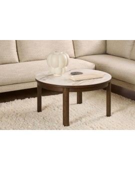 STOLIK KAWOWY SOUTHAMPTON 90X45 CM CERAMIKA KREMOWA