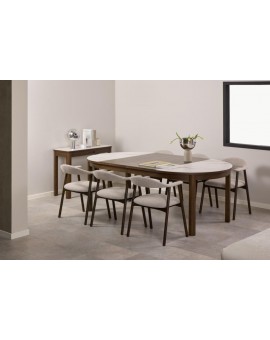 ZESTAW PRZEDŁUŻEK STOŁU SOUTHAMPTON 50X120 CM DĄB DYMIONY