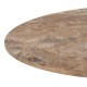STOLIK KAWOWY MALTA 60 CM CERAMIKA BRĄZOWA