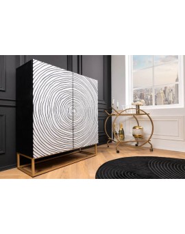 KOMODA ZEN CIRCLE 100X38 CM MANGO BRĄZOWA
