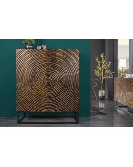 KOMODA ZEN CIRCLE 100X38 CM MANGO BRĄZOWA