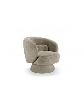FOTEL OBROTOWY BOSSA NOVA BOUCLE SZARY