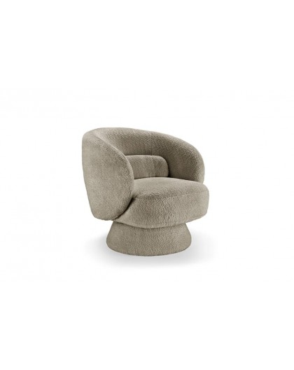 FOTEL OBROTOWY BOSSA NOVA BOUCLE SZARY
