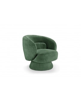 FOTEL OBROTOWY BOSSA NOVA BOUCLE ZIELONY