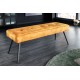 ŁAWKA BOUTIQUE 100X35 CM WELUR MUSZTARDOWO-ŻÓŁTY