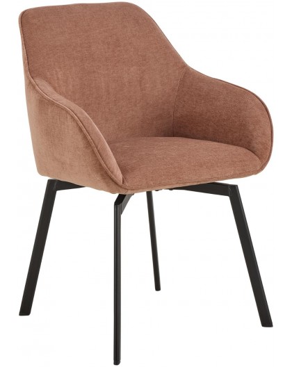 KRZESŁO OBROTOWE CLARA TERRACOTA