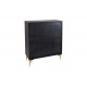 KOMODA GOLDEN SUNSET 120X38 CM MANGO CZARNA