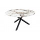 STÓŁ SPIN 150 CM CERAMICZNY BIAŁY KAMIEŃ