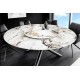 STÓŁ SPIN 150 CM CERAMICZNY BIAŁY KAMIEŃ